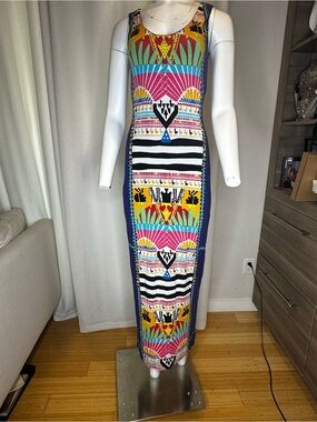 Mara Hoffman Multicolor Geometric Tribal Maxi Dress